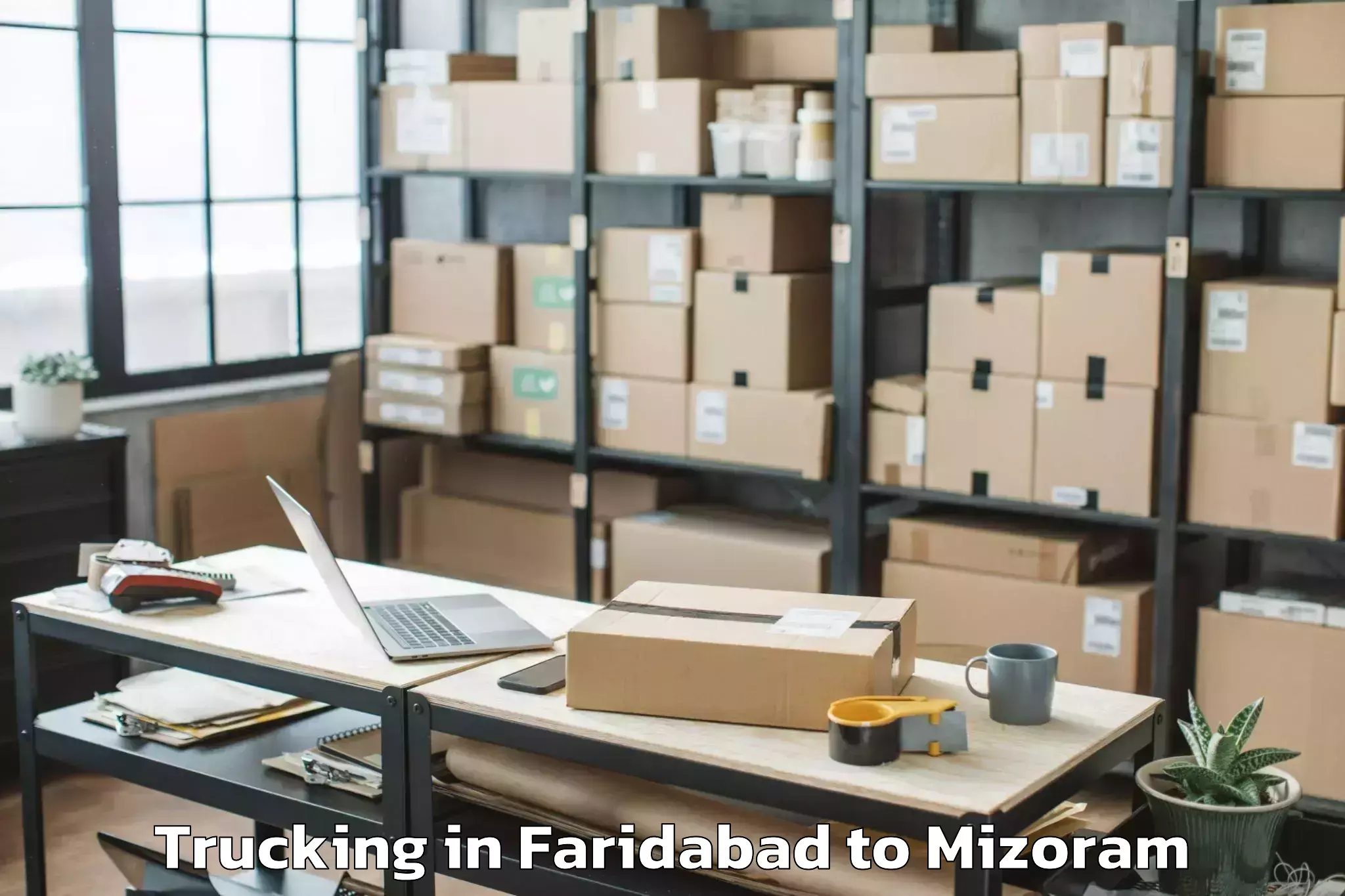 Faridabad to Serchhip Trucking